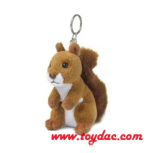 Plush High Fur Squirrel Key Ring